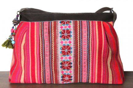 Besace tonlé sap Sac seau bohème rond à bandoulière pour femme