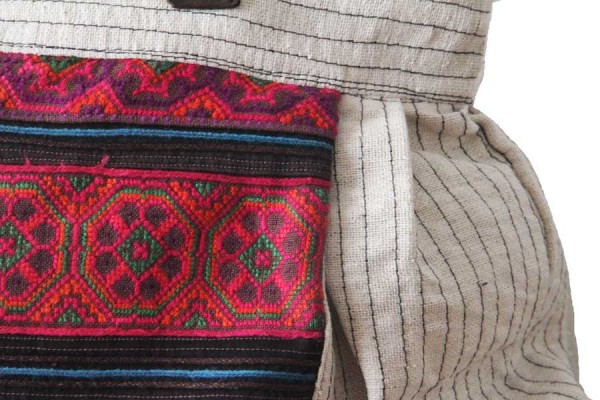 Sac à Dos Boho Ethnique Toile Imprimé Géométrique - Vintage Voyage & Quotidien