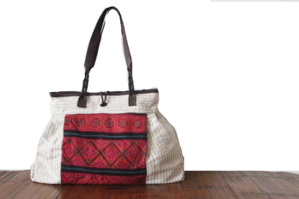 Sac À Dos Boho Ethnique Femme - Toile Vintage Imprimé Géométrique Motifs Fleurs Cordon Réglable Voyage Quotidien