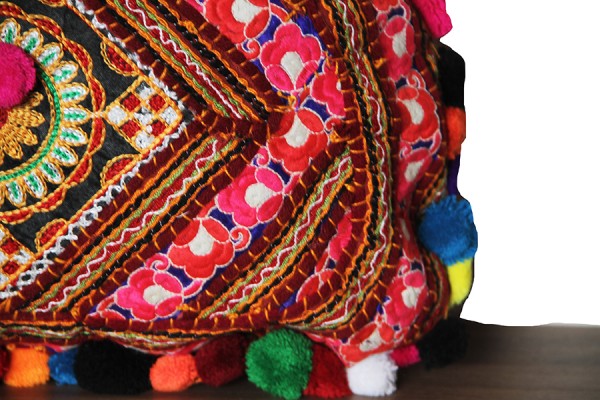Petite Sacoche Bandoulière Ethnique Amazigh Tressée Fait Main - Vintage Bohème