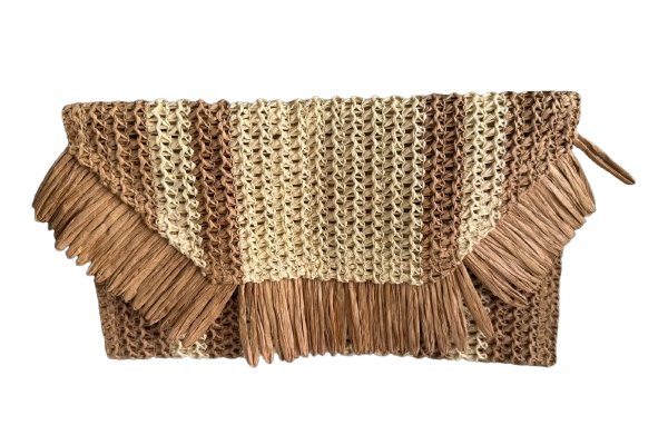Sac pochette pour mariage blanche