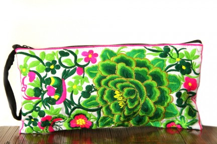 Pochette Lao tseu Sac pochette bijoux fleurs
