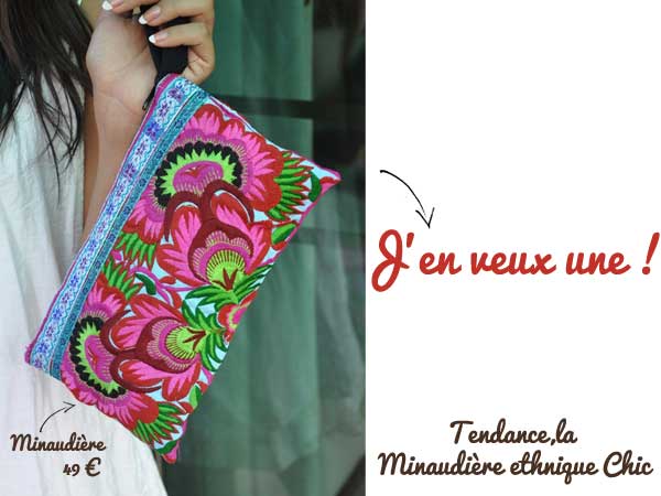 Minaudiere ethnique chic